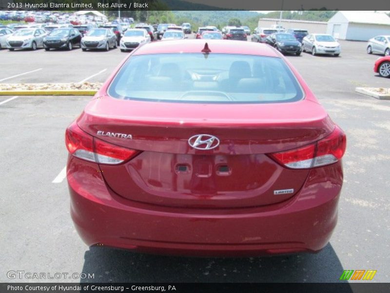 Red Allure / Black 2013 Hyundai Elantra Limited