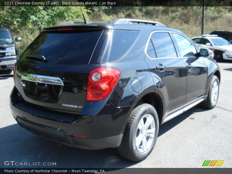 Black Granite Metallic / Jet Black 2013 Chevrolet Equinox LS AWD