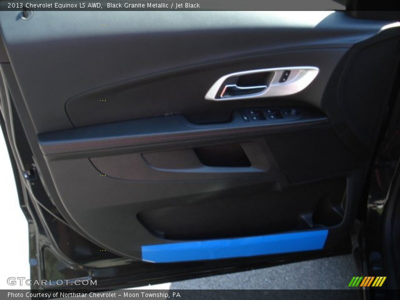 Black Granite Metallic / Jet Black 2013 Chevrolet Equinox LS AWD