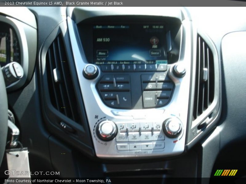 Black Granite Metallic / Jet Black 2013 Chevrolet Equinox LS AWD