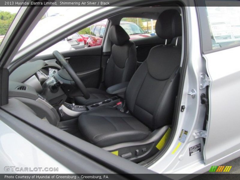 Shimmering Air Silver / Black 2013 Hyundai Elantra Limited