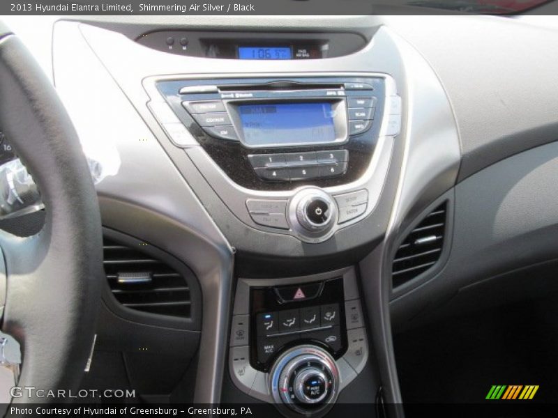 Shimmering Air Silver / Black 2013 Hyundai Elantra Limited