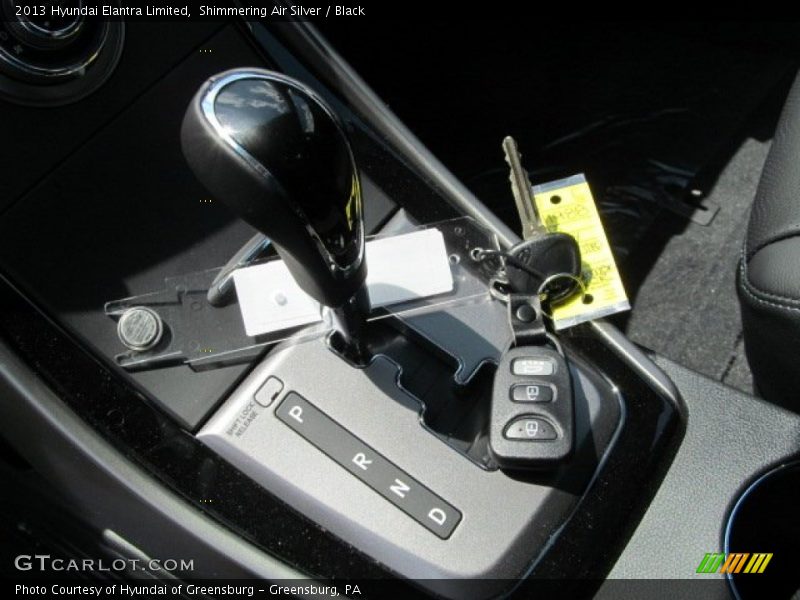 Shimmering Air Silver / Black 2013 Hyundai Elantra Limited
