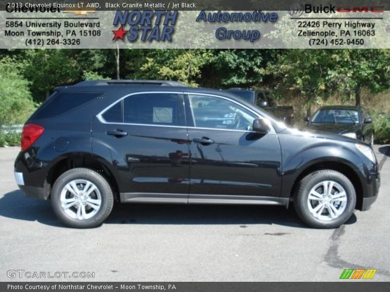 Black Granite Metallic / Jet Black 2013 Chevrolet Equinox LT AWD