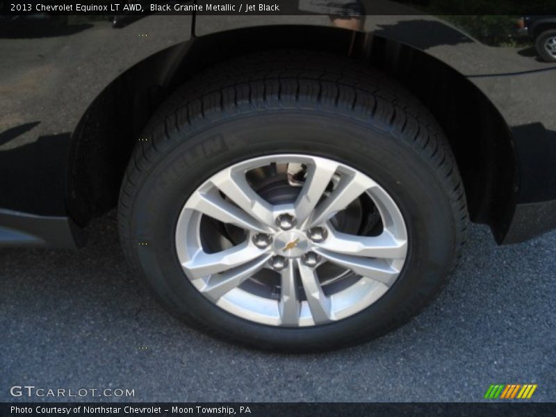 Black Granite Metallic / Jet Black 2013 Chevrolet Equinox LT AWD