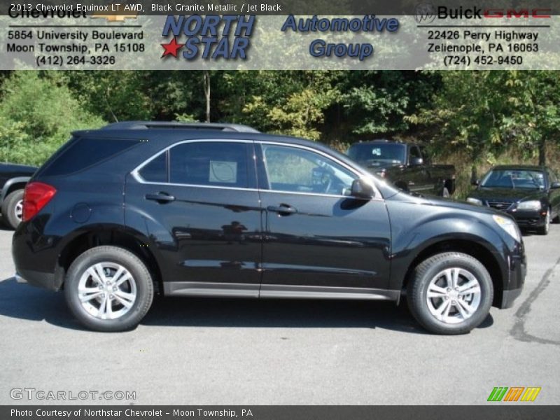 Black Granite Metallic / Jet Black 2013 Chevrolet Equinox LT AWD