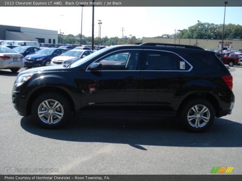 Black Granite Metallic / Jet Black 2013 Chevrolet Equinox LT AWD