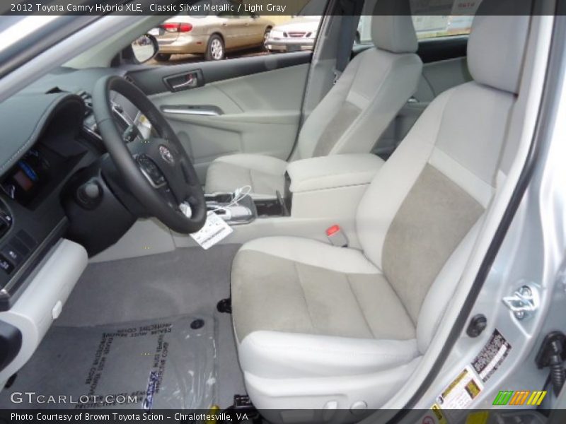 Classic Silver Metallic / Light Gray 2012 Toyota Camry Hybrid XLE