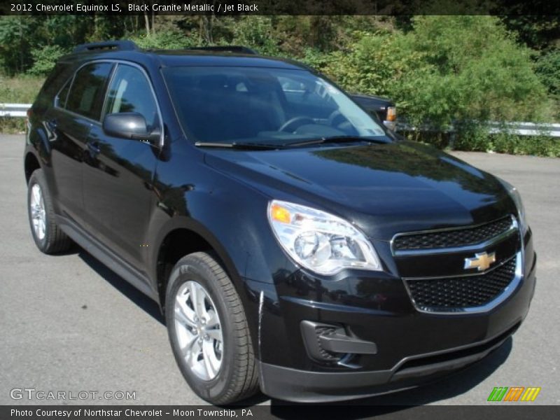 Black Granite Metallic / Jet Black 2012 Chevrolet Equinox LS
