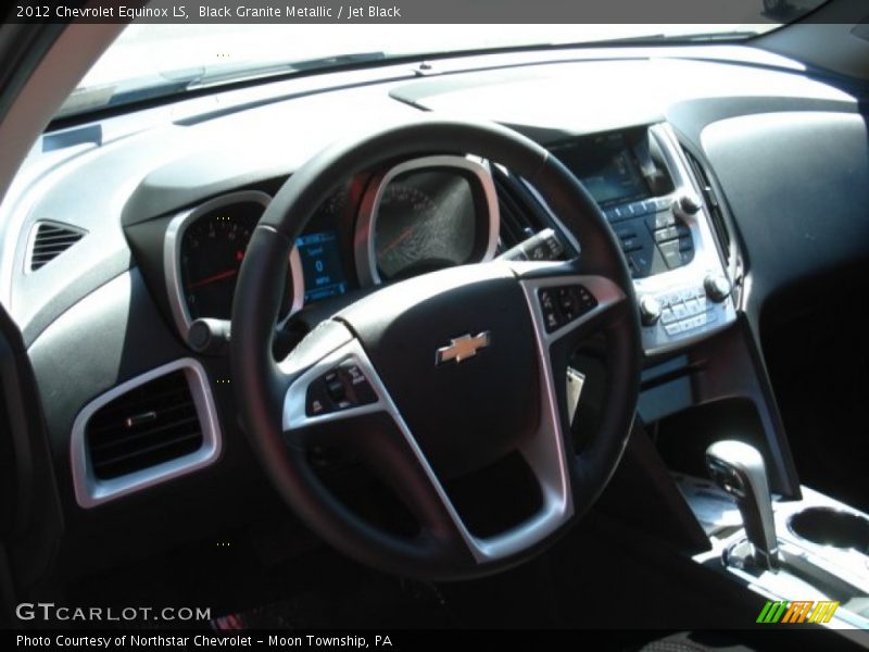 Black Granite Metallic / Jet Black 2012 Chevrolet Equinox LS