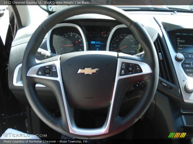 Black Granite Metallic / Jet Black 2012 Chevrolet Equinox LS