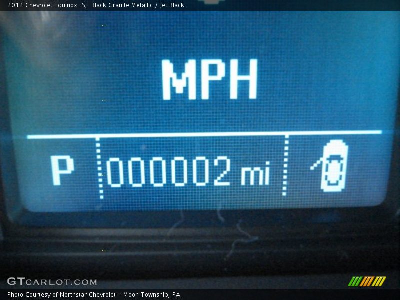 Black Granite Metallic / Jet Black 2012 Chevrolet Equinox LS