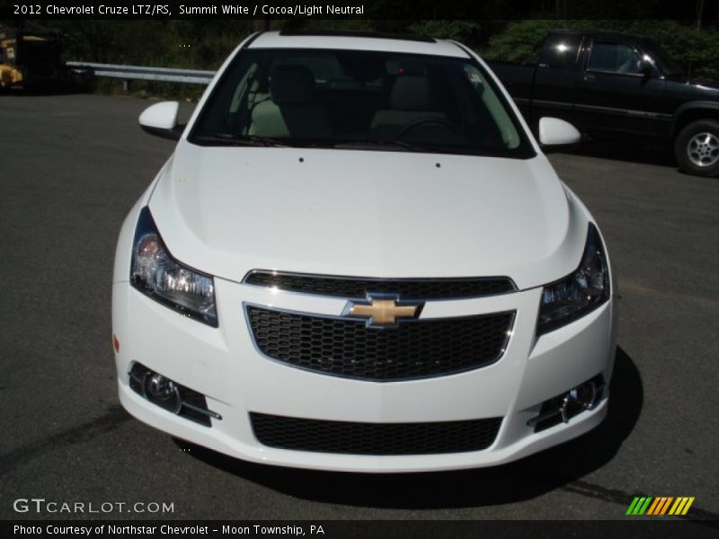 Summit White / Cocoa/Light Neutral 2012 Chevrolet Cruze LTZ/RS