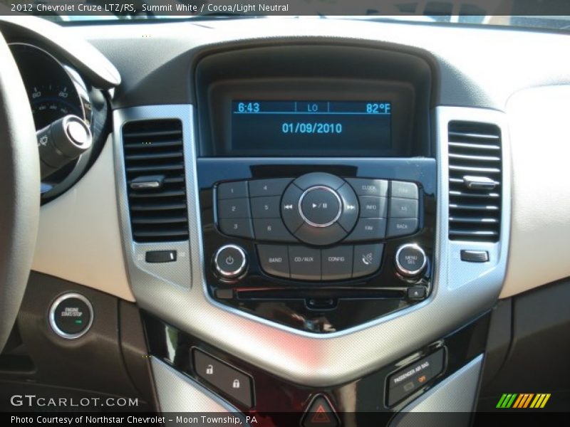 Summit White / Cocoa/Light Neutral 2012 Chevrolet Cruze LTZ/RS