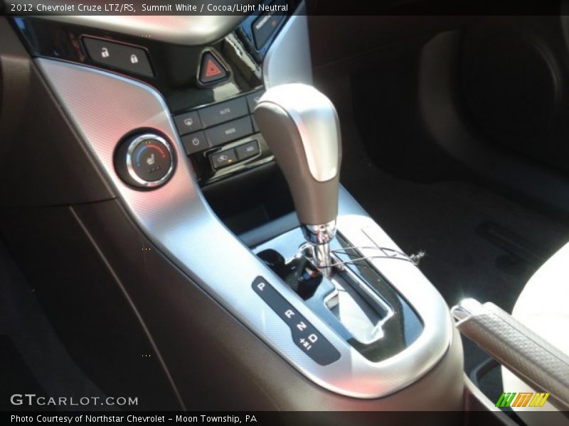 Summit White / Cocoa/Light Neutral 2012 Chevrolet Cruze LTZ/RS