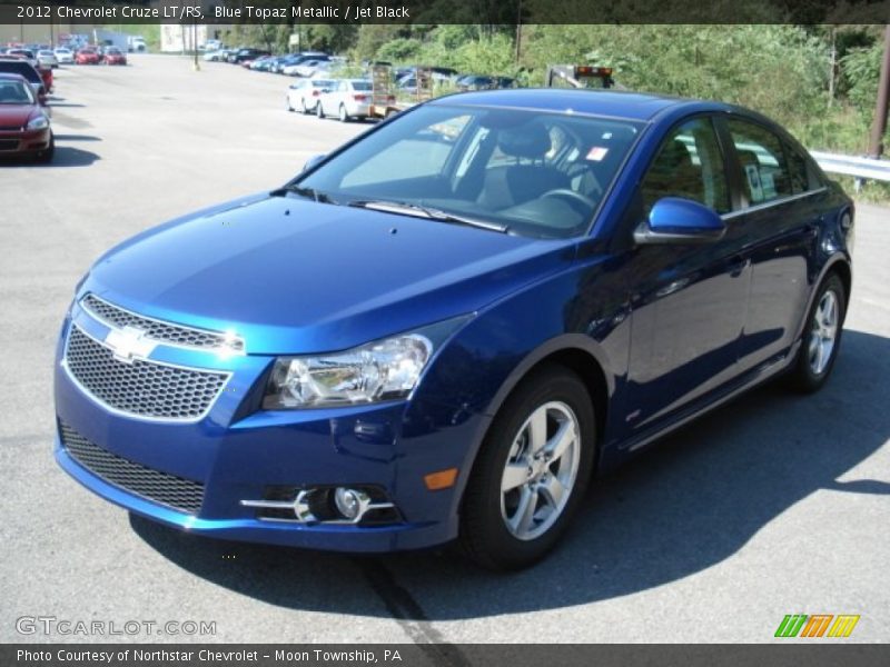 Blue Topaz Metallic / Jet Black 2012 Chevrolet Cruze LT/RS