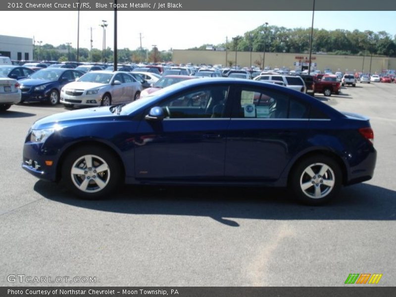 Blue Topaz Metallic / Jet Black 2012 Chevrolet Cruze LT/RS