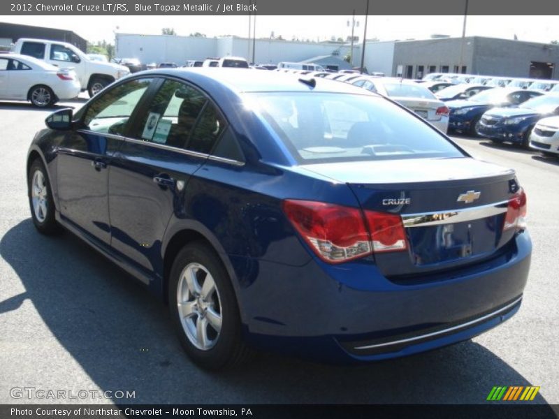 Blue Topaz Metallic / Jet Black 2012 Chevrolet Cruze LT/RS