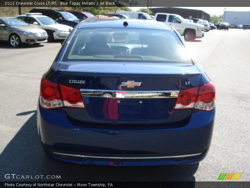 Blue Topaz Metallic / Jet Black 2012 Chevrolet Cruze LT/RS