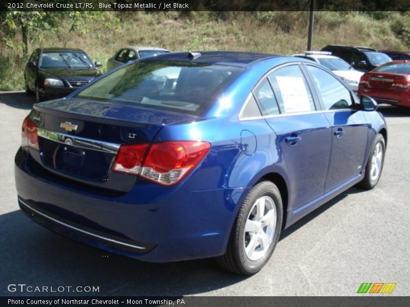 Blue Topaz Metallic / Jet Black 2012 Chevrolet Cruze LT/RS