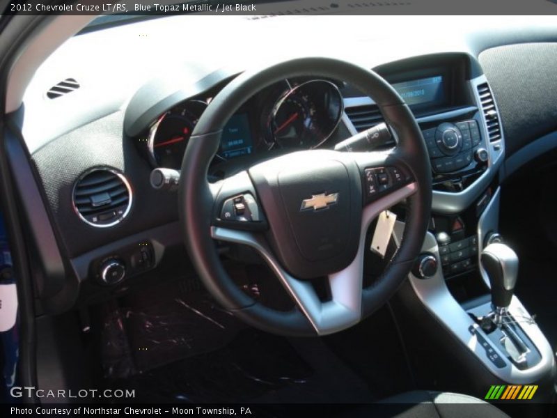 Blue Topaz Metallic / Jet Black 2012 Chevrolet Cruze LT/RS