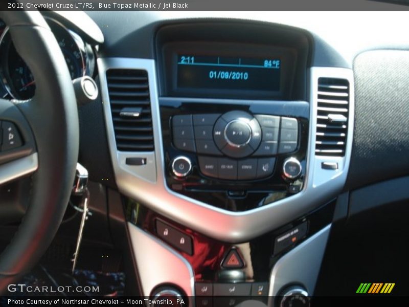 Blue Topaz Metallic / Jet Black 2012 Chevrolet Cruze LT/RS