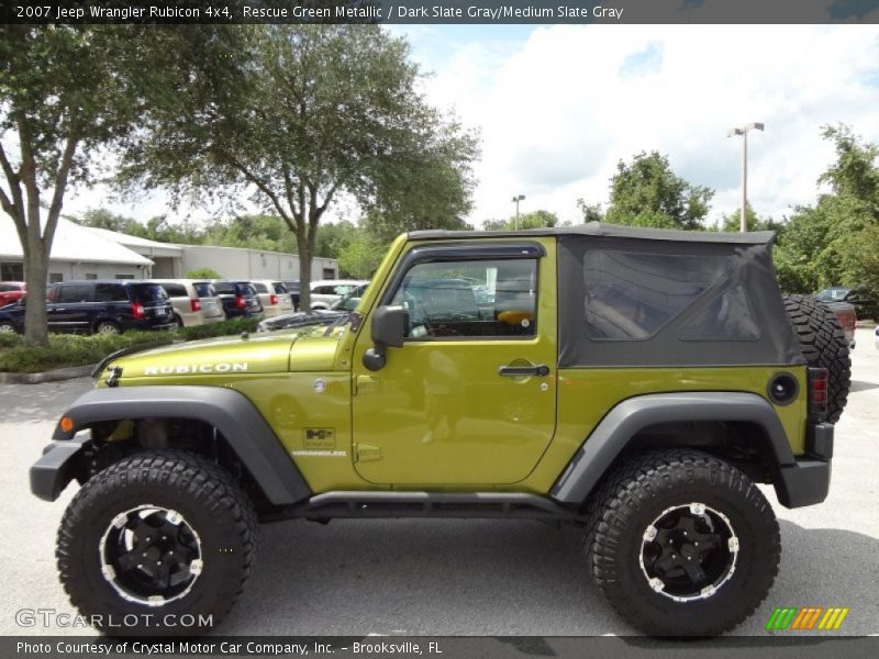 Rescue Green Metallic / Dark Slate Gray/Medium Slate Gray 2007 Jeep Wrangler Rubicon 4x4