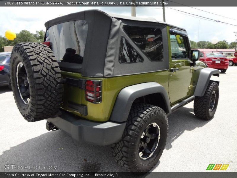Rescue Green Metallic / Dark Slate Gray/Medium Slate Gray 2007 Jeep Wrangler Rubicon 4x4