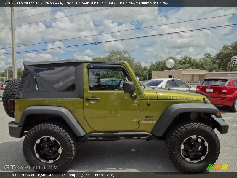 Rescue Green Metallic / Dark Slate Gray/Medium Slate Gray 2007 Jeep Wrangler Rubicon 4x4