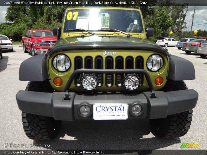 Rescue Green Metallic / Dark Slate Gray/Medium Slate Gray 2007 Jeep Wrangler Rubicon 4x4