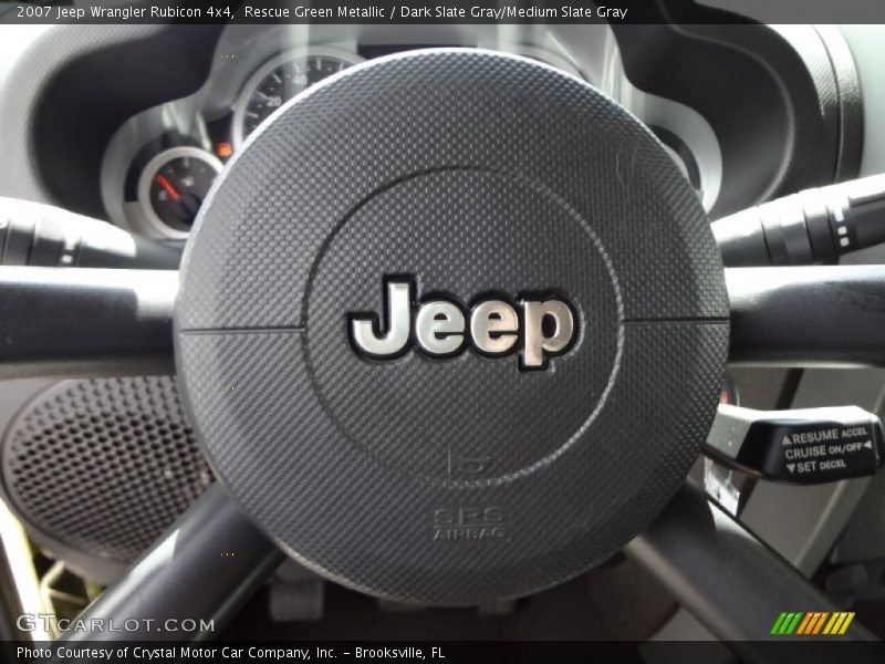 Rescue Green Metallic / Dark Slate Gray/Medium Slate Gray 2007 Jeep Wrangler Rubicon 4x4