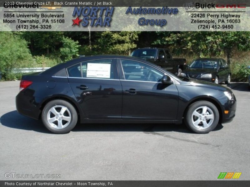 Black Granite Metallic / Jet Black 2012 Chevrolet Cruze LT