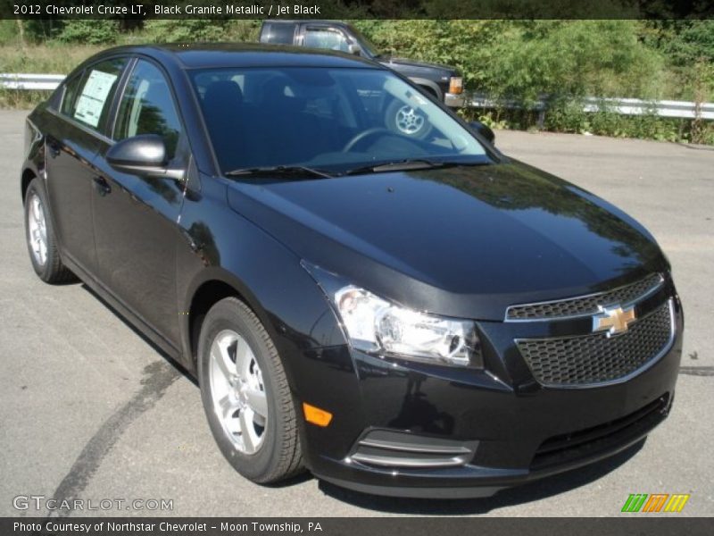 Black Granite Metallic / Jet Black 2012 Chevrolet Cruze LT