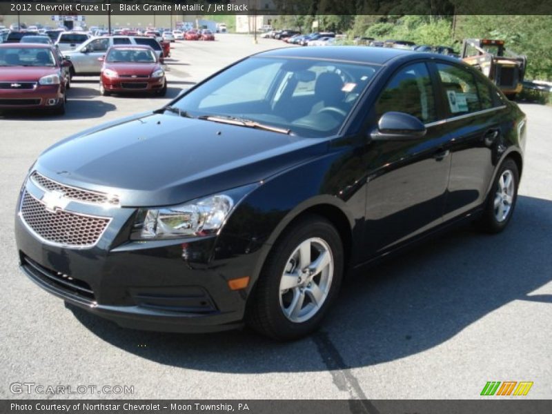Black Granite Metallic / Jet Black 2012 Chevrolet Cruze LT