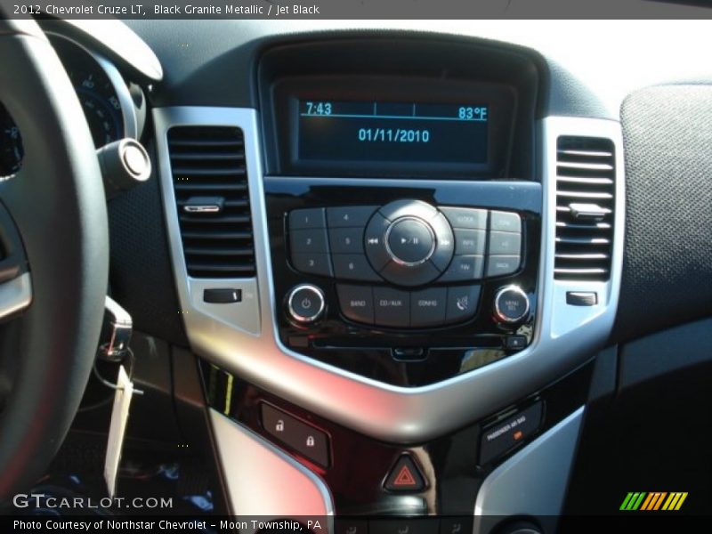 Black Granite Metallic / Jet Black 2012 Chevrolet Cruze LT