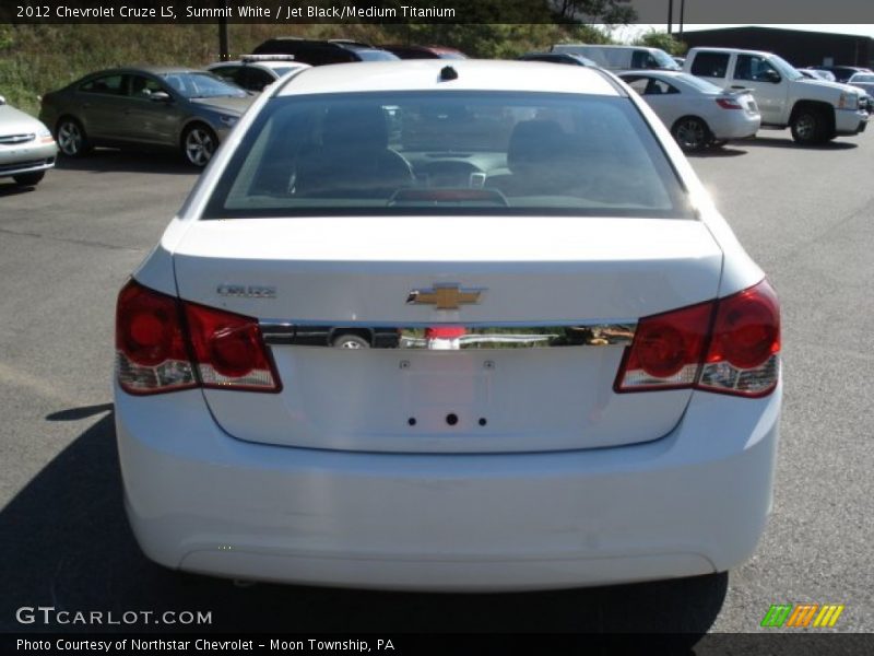 Summit White / Jet Black/Medium Titanium 2012 Chevrolet Cruze LS
