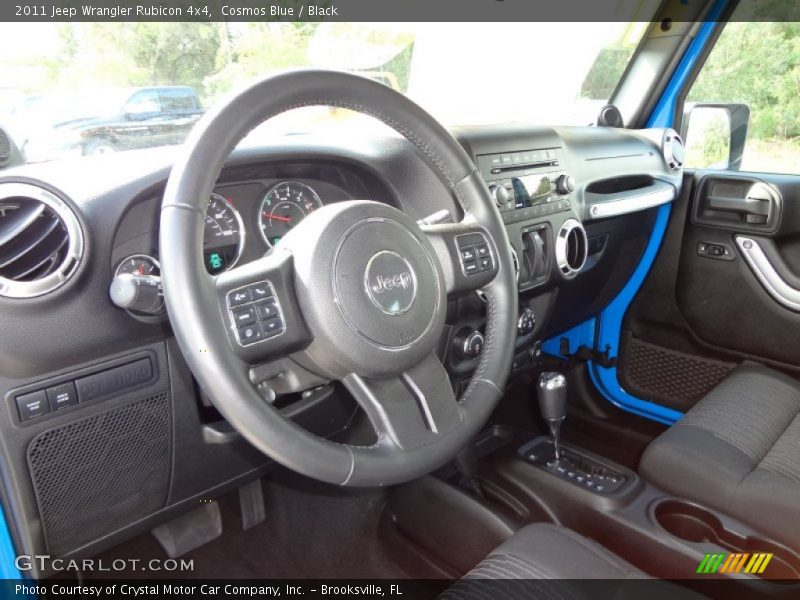Cosmos Blue / Black 2011 Jeep Wrangler Rubicon 4x4