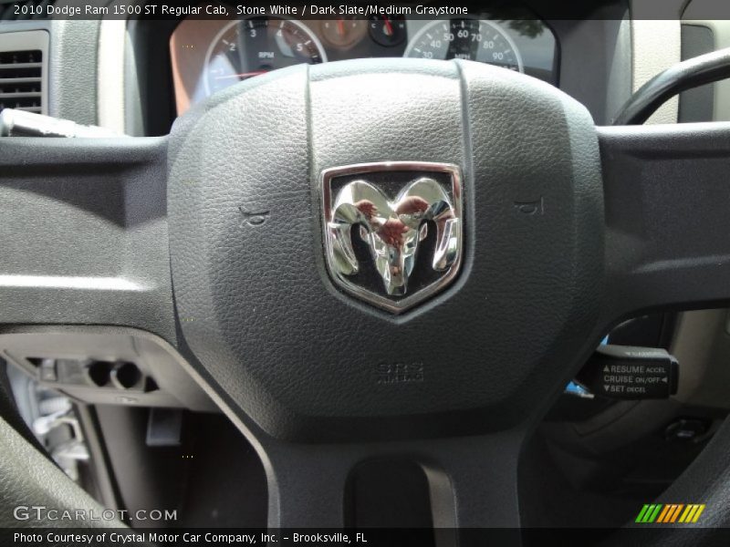 Stone White / Dark Slate/Medium Graystone 2010 Dodge Ram 1500 ST Regular Cab