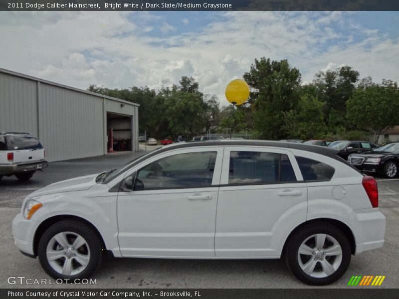 Bright White / Dark Slate/Medium Graystone 2011 Dodge Caliber Mainstreet