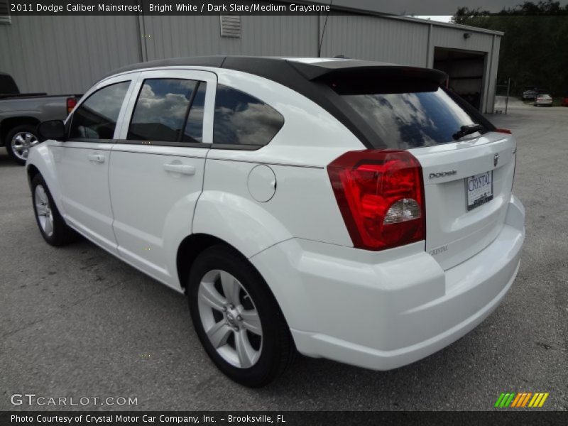 Bright White / Dark Slate/Medium Graystone 2011 Dodge Caliber Mainstreet