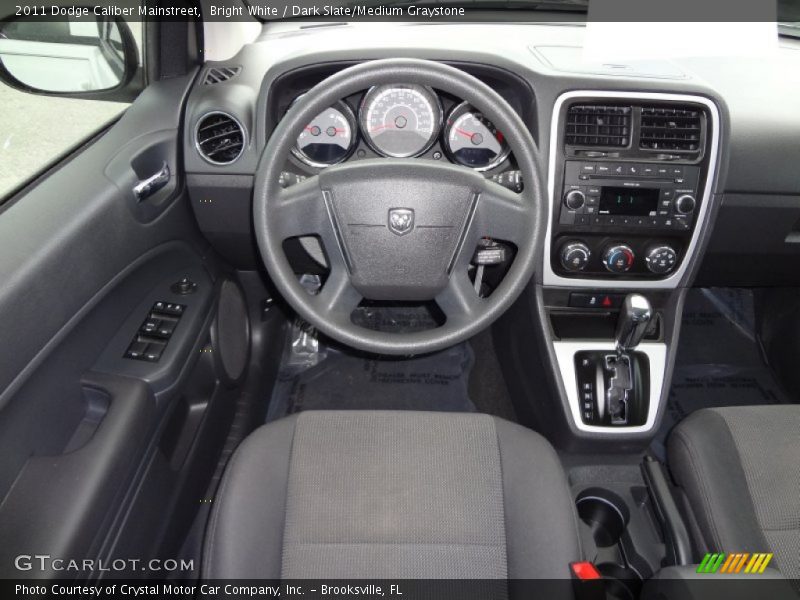 Bright White / Dark Slate/Medium Graystone 2011 Dodge Caliber Mainstreet