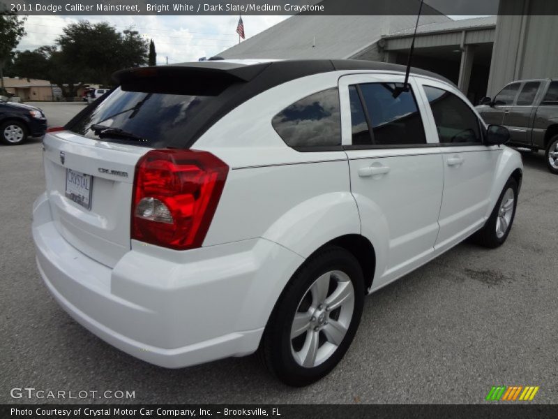 Bright White / Dark Slate/Medium Graystone 2011 Dodge Caliber Mainstreet