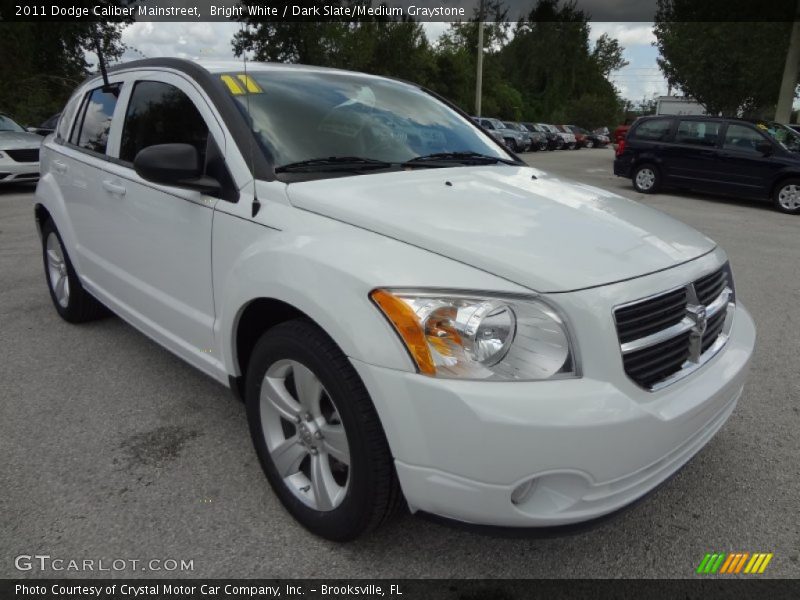 Bright White / Dark Slate/Medium Graystone 2011 Dodge Caliber Mainstreet