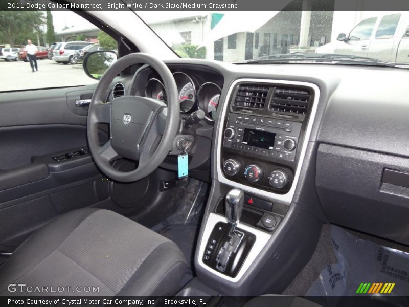Bright White / Dark Slate/Medium Graystone 2011 Dodge Caliber Mainstreet