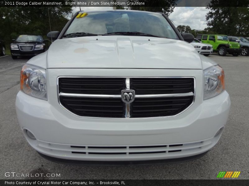 Bright White / Dark Slate/Medium Graystone 2011 Dodge Caliber Mainstreet