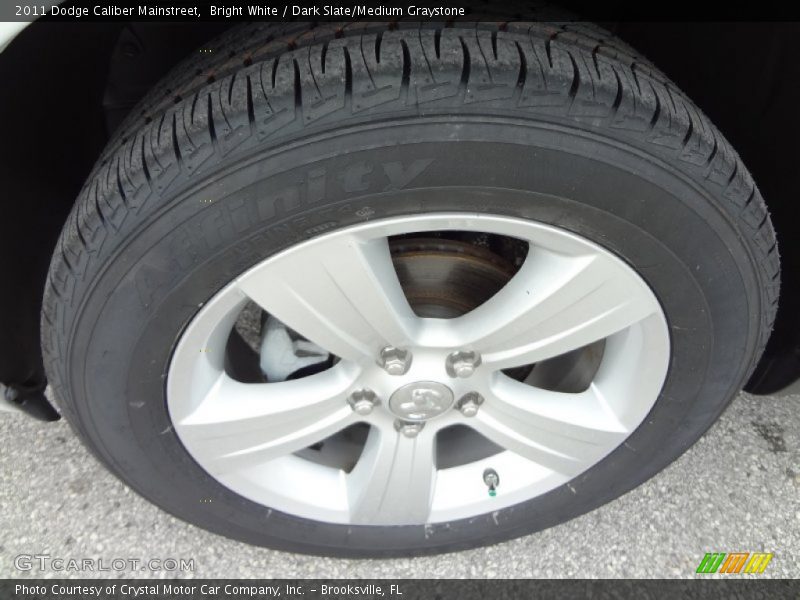 Bright White / Dark Slate/Medium Graystone 2011 Dodge Caliber Mainstreet