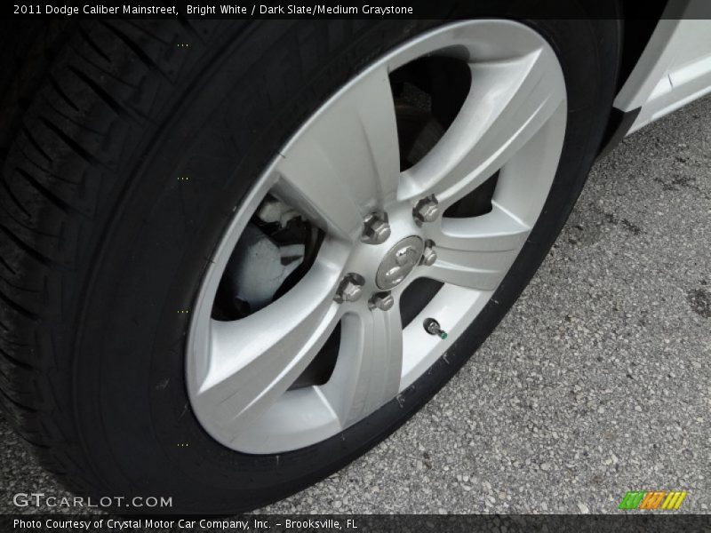 Bright White / Dark Slate/Medium Graystone 2011 Dodge Caliber Mainstreet