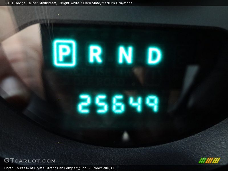 Bright White / Dark Slate/Medium Graystone 2011 Dodge Caliber Mainstreet