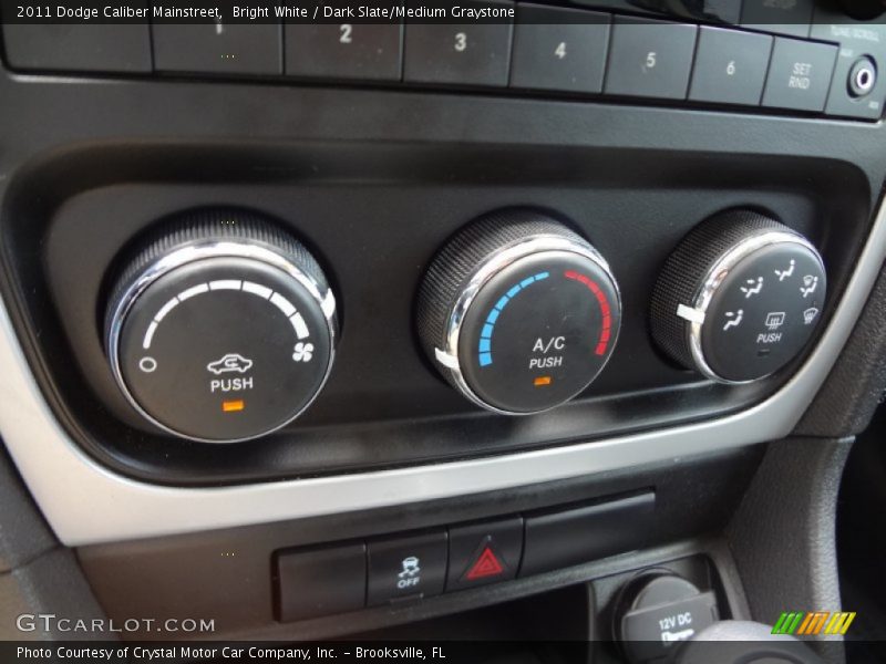 Bright White / Dark Slate/Medium Graystone 2011 Dodge Caliber Mainstreet