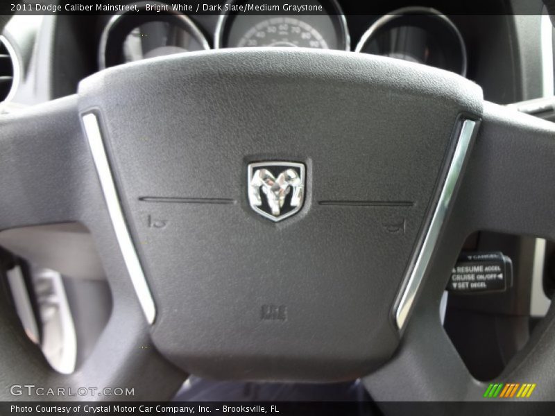 Bright White / Dark Slate/Medium Graystone 2011 Dodge Caliber Mainstreet